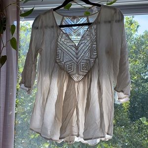 Boho Cream Blouse